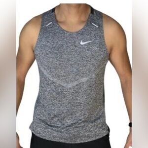 🆕 Nike Dri-FIT 365 Running Tank Top – Heather Gray NWT P0131